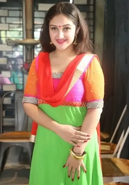 BEAUTIFUL INDIAN ACTRESS SRIDEVI VIJAYKUMAR IN GREEN PUNJABI DRESS 6